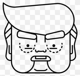 Trump Aghast Rubber Stamp - Donald Trump Clipart