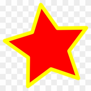 Star Clip Art Yellow And Red - Png Download