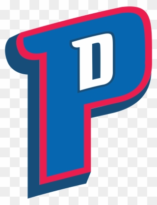 Open - Detroit Pistons Secondary Logo Clipart