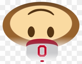 Buckeye - Ohiostatebuckeyes - All Ohio State Emoji Clipart