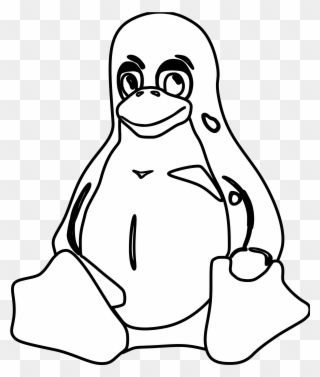 Tux Penguin Clip Art - Imagen De Tux Paint Para Pintar - Png Download