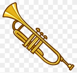 Free Musical Instruments - Cartoon Trumpet Png Clipart