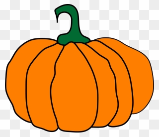 Shy - Pumpkin With Vine Clipart - Png Download