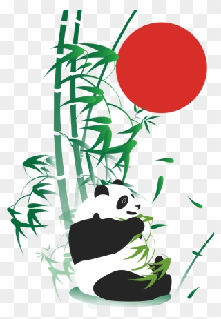 Giant Panda Bamboo Adobe Image Transparent Library - Gambar Panda Di Pohon Bambu Clipart