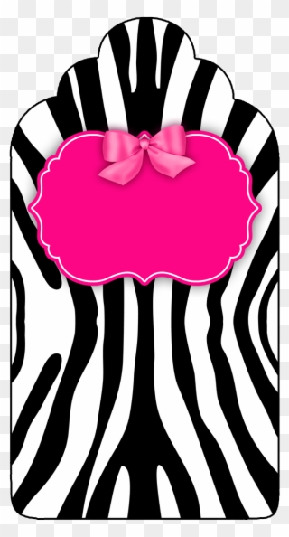 Clipart Zebra High Heel - Tag Pink Com Zebra - Png Download
