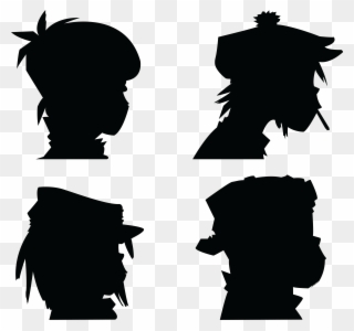 Christmas Angels Clipart Black And White - Gorillaz Demon Days Black And White - Png Download