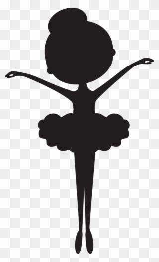 Minus - Baby Ballerina Silhouette Png Clipart