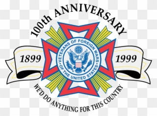 100th Anniversary 1899-1999 - Post 327 Logo Tile Coaster Clipart