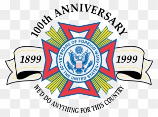 100th Anniversary 1899-1999 - Post 327 Logo Tile Coaster Clipart