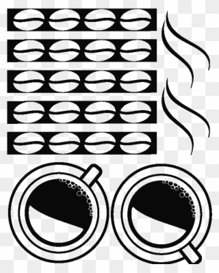 Sticker Cafe Et Tasses Ambiance Sticker Ros Coffeecup - Café Wall Illusion Clipart