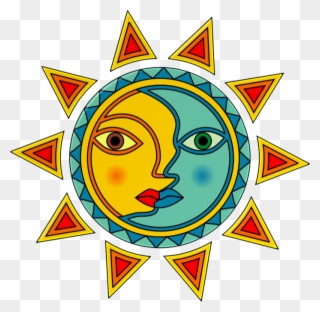 Sun Moon Png Sun Moon Graphic Sun Moon Tube Sun Moon - Leyenda Maya Del Sol Y La Luna Clipart