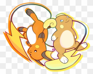 Pokémon Sun And Moon Pikachu Raichu Alola Art - Raichu And Alolan Raichu Clipart