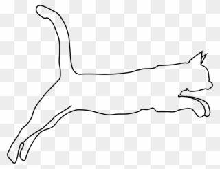 Big Image - Outline Drawings Of Cats Clipart (#756184) - PinClipart