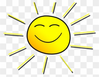 Cliparts Smiling Sun Free Download Clip Art - Smiley Sun Clipart - Png Download