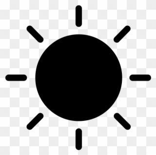 Sun Rubber Stamp - Weather Icon Sunshine Clipart