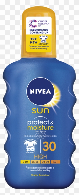 Protect Moisture Sun Spray Spf Png Transparent Sunscreen - Nivea Sun Protect & Moisture Sun Spray Spf30 Clipart