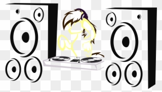 Turntables Drawing Transparent Tumblr - Loudspeaker Clipart