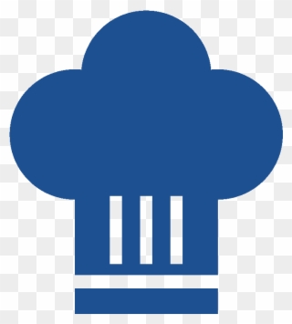 Cooking And Preparing Cook-in Bag - Chef Hat Blue Icon Clipart