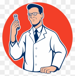 Scientist Clipart Cure - Chemist Cartoon - Png Download