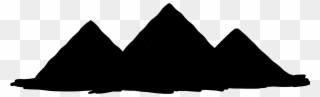 Egyptian Pyramids Silhouette - Egyptian Pyramids Silhouettes Clipart