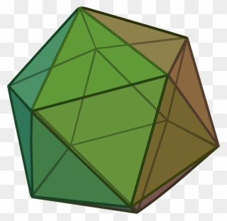 Egypt Clipart Triangle Pyramid - Icosahedron Gif - Png Download