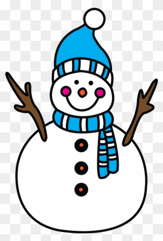 How To Draw A Snowman Winter Fun - Christmas Things To Draw Clipart