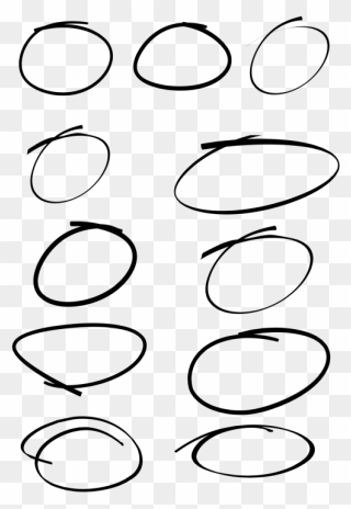 Circle Handwriting Oval Symbol Point - Handwriting Circle Clipart