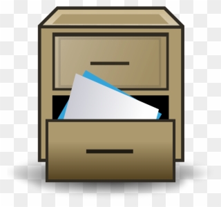File Filing Cabinet Icon Svg Wikimedia Commons Drawer - File Cabinet ...