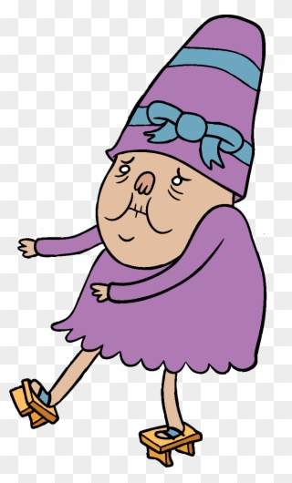 Old Lady With Purple Dress - Old Lady In Purple Dress Clipart