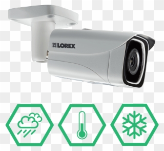 4k Weatherproof & Vandal Resistant Security Camera - Lorex Technology Inc Clipart