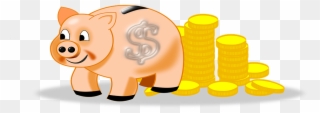 Piggy Bank, Coins, Money, To Save - Save Coins Png Clipart