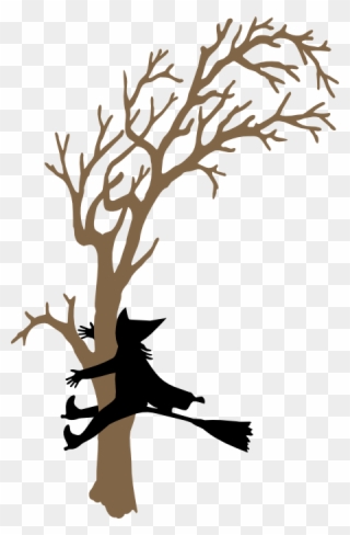 This Svg File Can Be Used In Either Version Of Scal - Spooky Tree Clip Art - Png Download