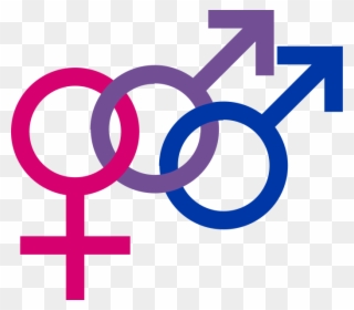 File Male Bisexuality Symbol Colour Svg Wikimedia Commons - Bisexual Symbol Clipart