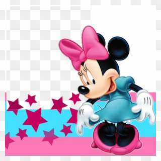 Marcos Para Photoshop Y Algo Mas - Minnie Mouse Yellow Background Clipart