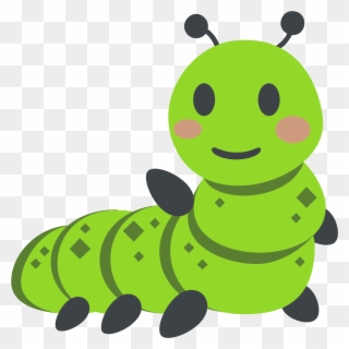Image Result For Caterpillar Clip Art - Bug Emoji - Png Download