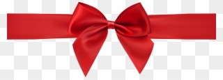Red Bow Decoration Transparent Png Clip Art Image - Red Bow Png