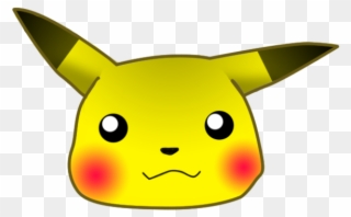 Pikachu - Pikachu Sad Emoji Png Clipart