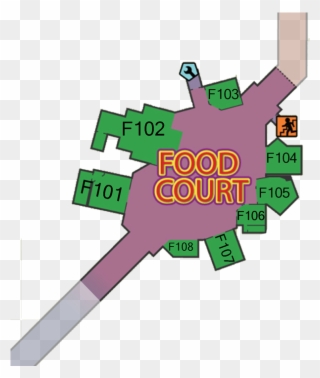 Food Court - Dead Rising 2 Map Clipart
