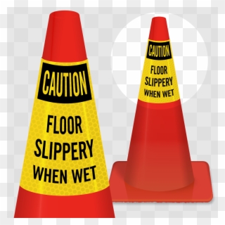 Health - Caution Wet Floor Red Sign Clipart