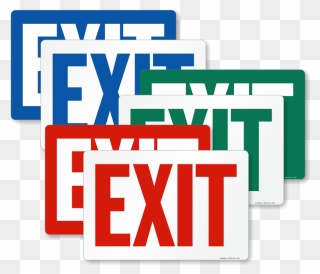 Safety Shoes Signs - Emergency Exit Signs Clipart