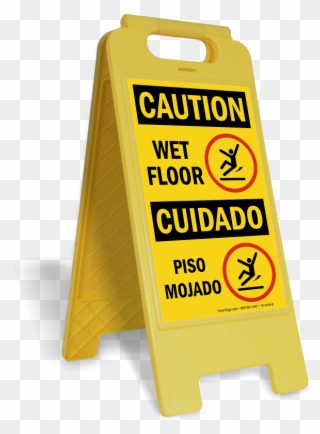 Free - Slippery When Wet Sign Clipart