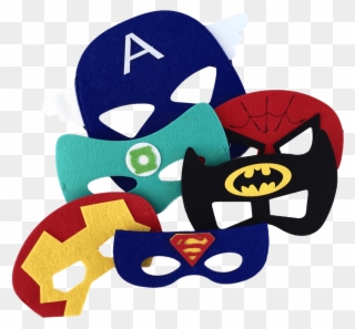 Love This Felt Superhero Masks From - Captain America Mask Clipart