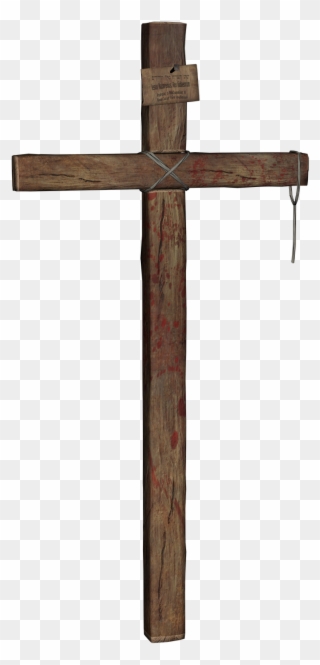 Wooden Cross - Transparent Wooden Cross Clipart