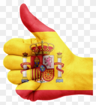Spain Flag Png Transparent Images - Spain Flag Hand Png Clipart