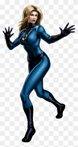 Invisible - Mujer Invisible 4 Fantasticos Clipart