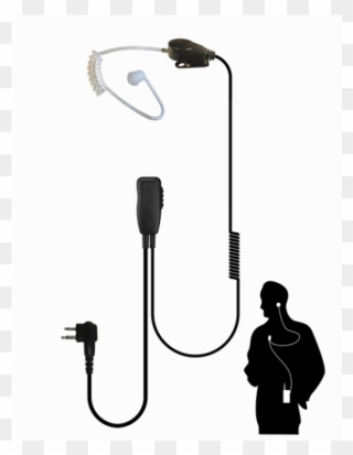 Code Red Recruit-mid Single Wire Surveillance Mic With Clipart