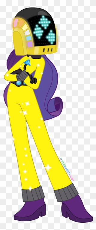 Daft Punk Clipart My Little Pony - Rarity Daft Punk Equestria Girl - Png Download