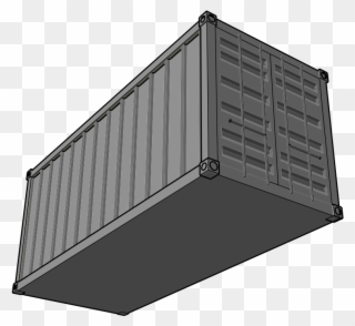 Container Clipart Storage - Shipping Container Clipart - Png Download