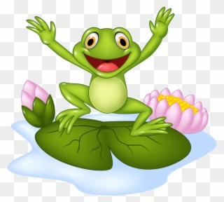 Frogs Clipart Vector - Frog Jump Cartoon Png Transparent Png