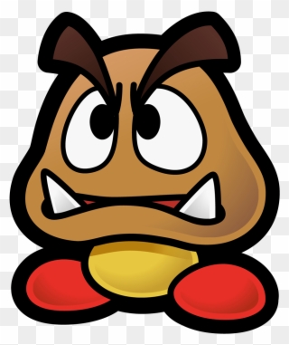 Goomba Mascot - Paper Mario Goomba Png Clipart